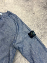 Stone island 2020 blue dust treatment jumper