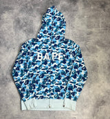 Bape ABC blue camo full zip hoodie