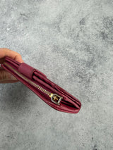 Prada pink saffiano leather purse