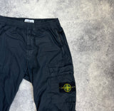 Stone island 2024 navy cuffed cargo trousers