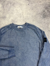 Stone island 2020 blue dust treatment jumper