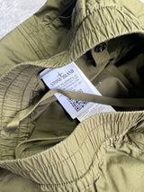 Stone island 2021 khaki cuffed cargo trousers