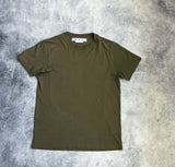 Off-White diagonal tab armygrøn t-shirt