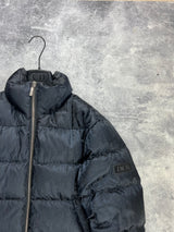 Doudoune Dior noire à motif oblique