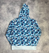 Bape ABC blue camo full zip hoodie