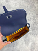 Goyard Belvedere PM messenger-väska i marinblått