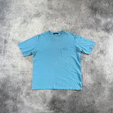 Louis Vuitton half Damier pocket blue tee