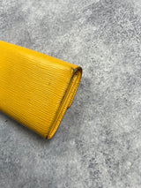 Louis Vuitton vintage yellow Epi leather purse