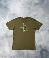 Stone island khaki graphic tee