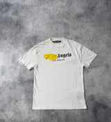 Palm angels white LA spray tee