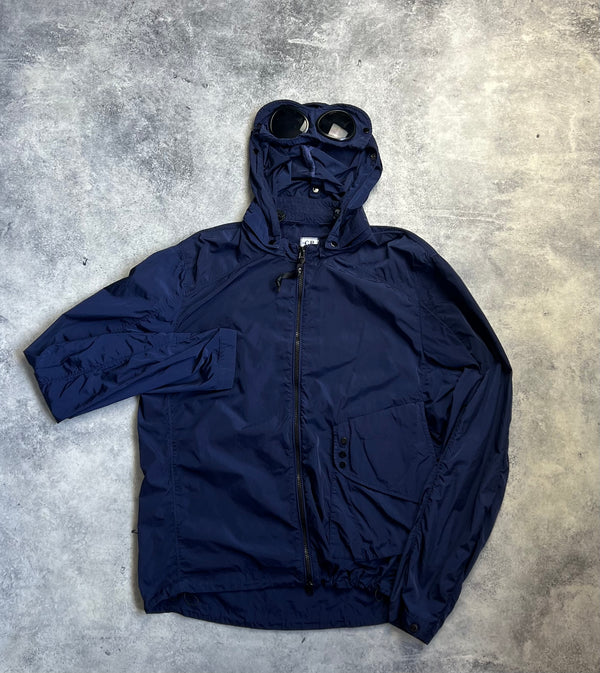 CP company zip up navy chrome goggle jacket