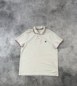 Moncler white polo shirt