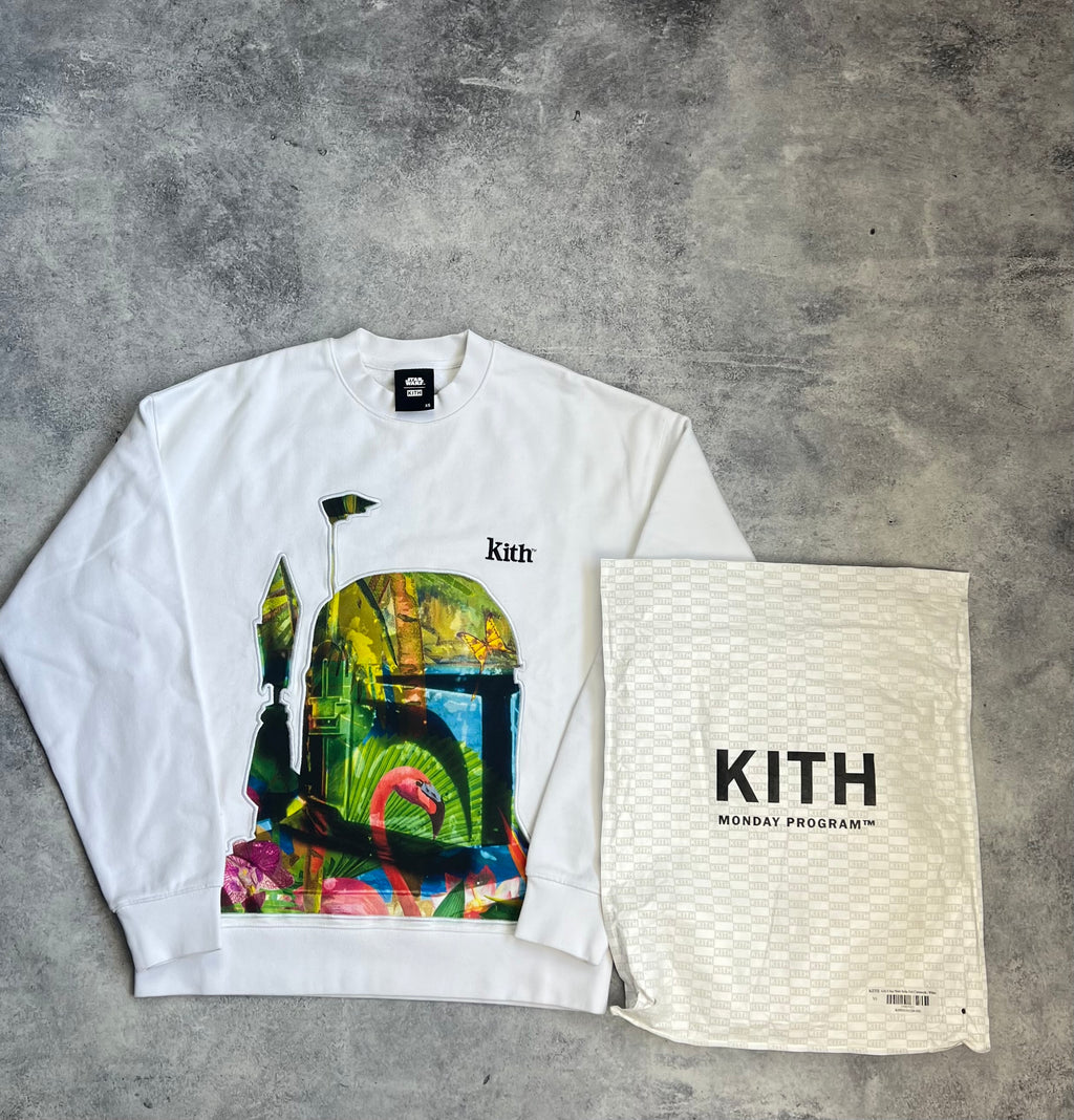 Kith x Star Wars boba fett white jumper - MrBreckz Limited 