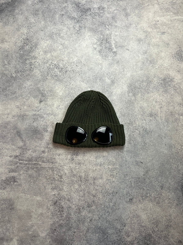 CP company khaki wool beanie