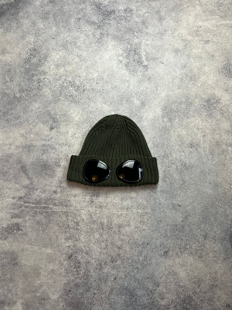 CP company khaki wool beanie