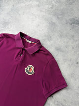 Moncler purple polo shirt