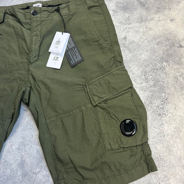 CP company khaki cargo shorts