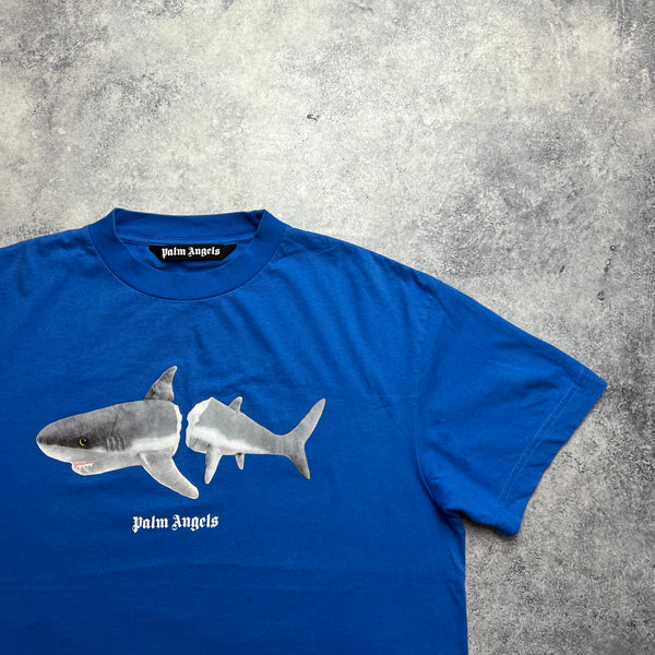 Palm angels blue shark tee