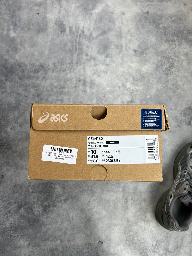 ASICS gel-1130 folder exclusive wild dove white trainers