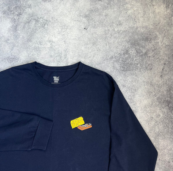 Kith x Tom & Jerry SS19 navy cheese L/S tee