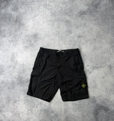Stone island SS19 black cargo shorts