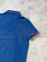 Moncler blue polo shirt
