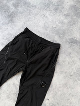 CP company nylon chrome black cargo trousers