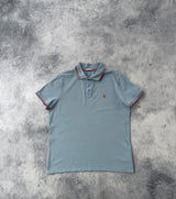 Moncler baby blue polo shirt