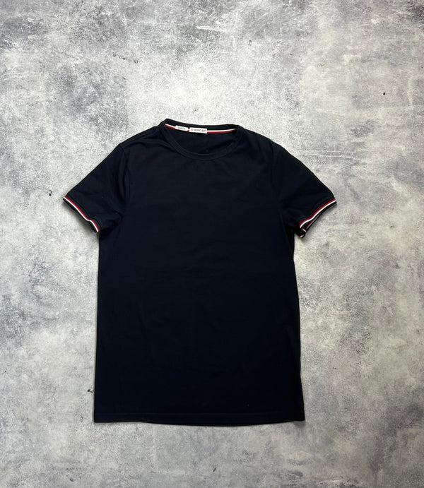 Moncler navy arm logo tee