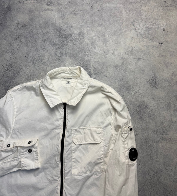 CP company white overshirt