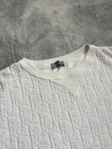 Dior oblique white towel tee