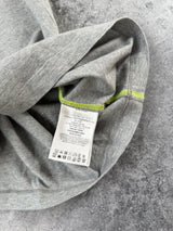 Moncler grey two tone tee with chest logo