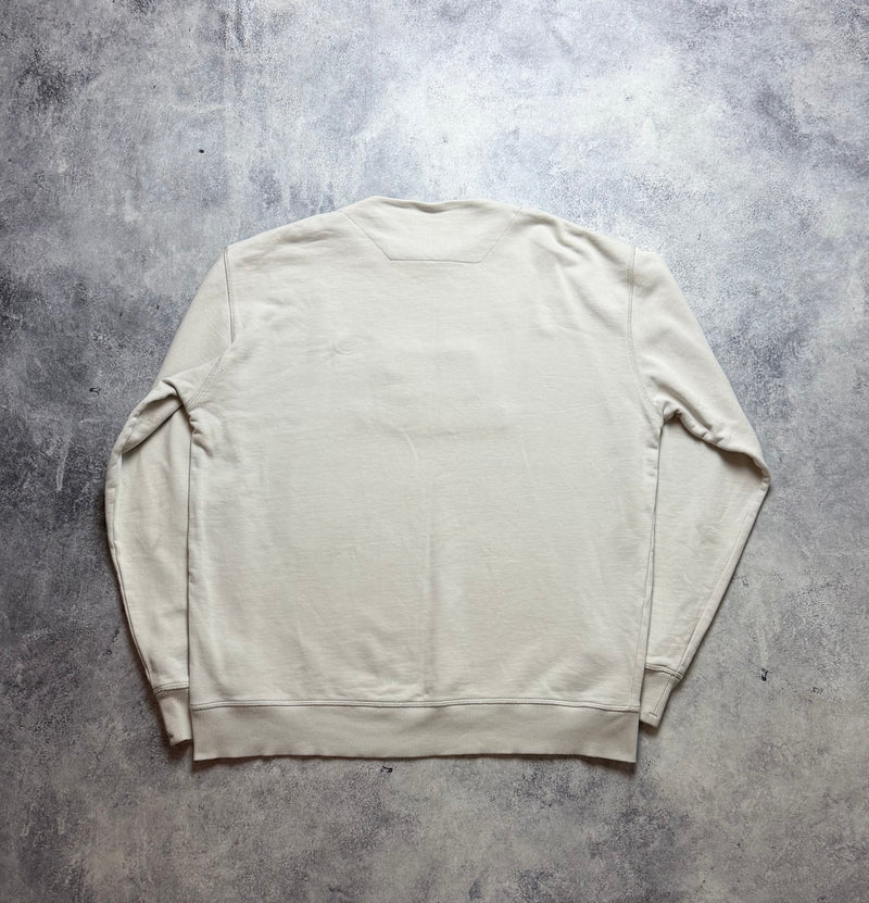 CP company cream embroidered jumper