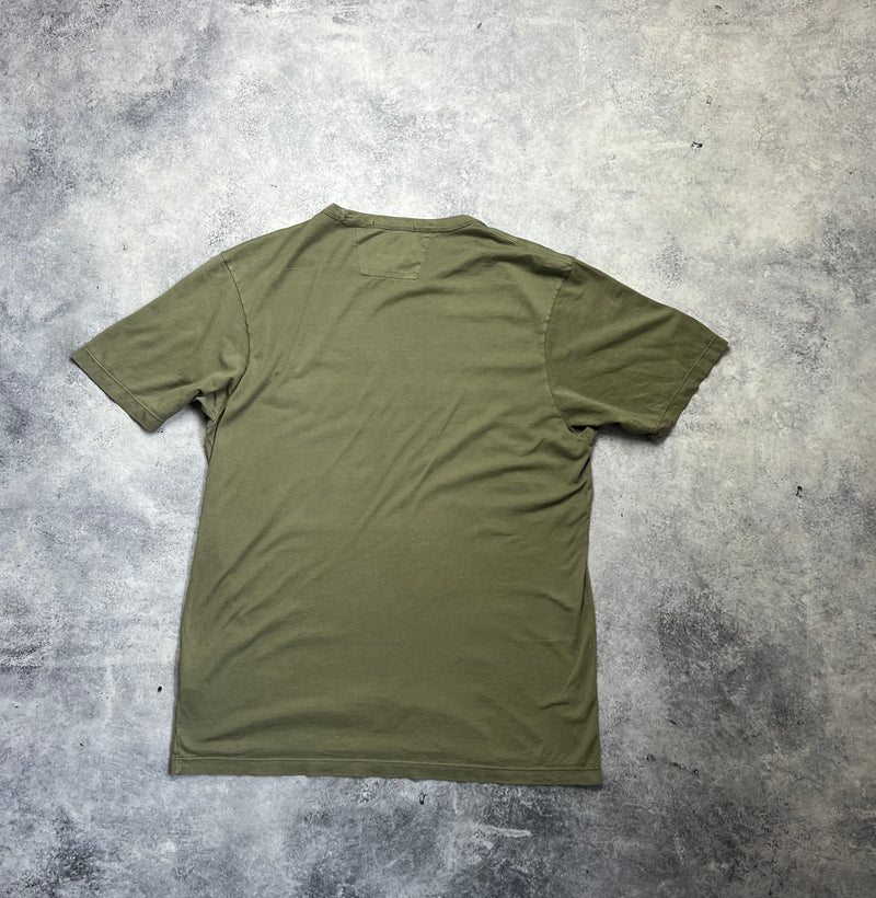 CP company khaki spellout tee