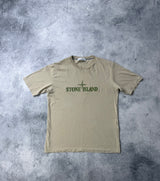 Stone island SS23 beige spellout tee