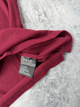 Prada burgundy polo shirt