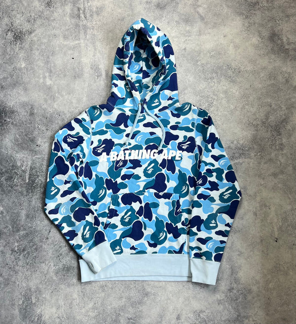 Bape ABC blue camo pullover hoodie