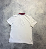 Moncler white polo shirt