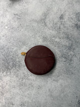 Cartier vintage wine red must de Cartier round coin purse