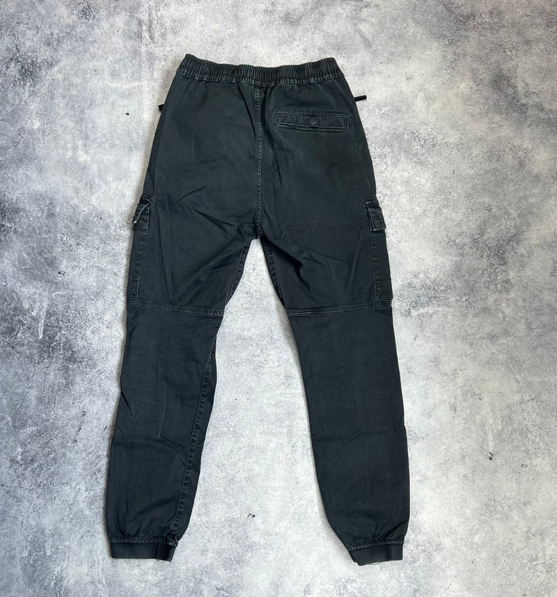Stone island AW23 black cuffed cargo pants