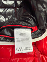 Moncler red denain gilet
