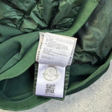 Moncler green tricot cardigan