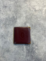 Cartier vintage wine red wallet