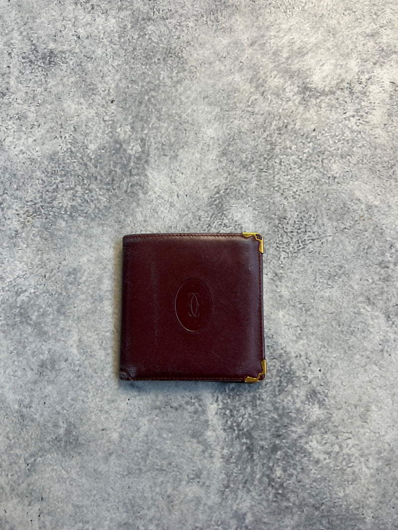 Cartier vintage wine red wallet