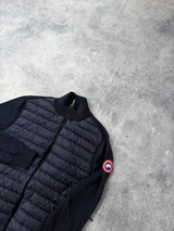 Canada goose navy marine Hybridge knit jacket