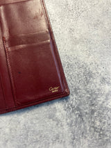 Cartier vintage wine red long wallet