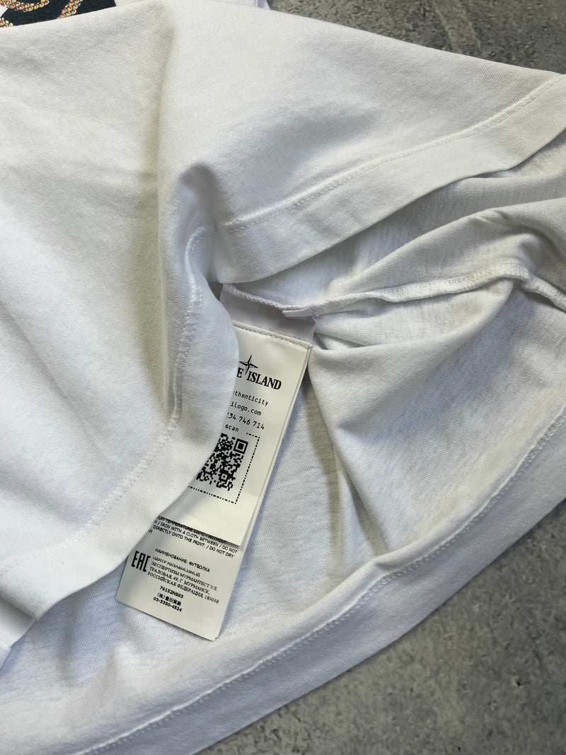Stone island 2022 white tee