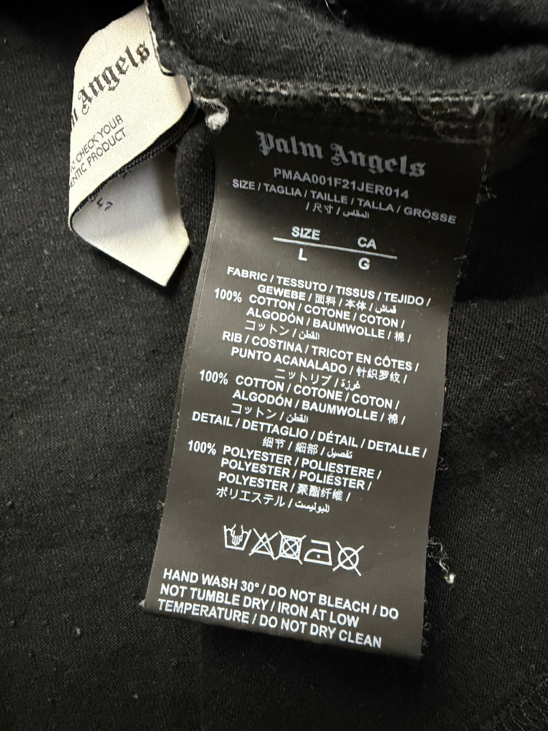 Palm angels black racing star tee