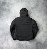 Canada goose black nylon hooded lodge down jacket