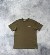 Off-white bricks arrow khaki tee